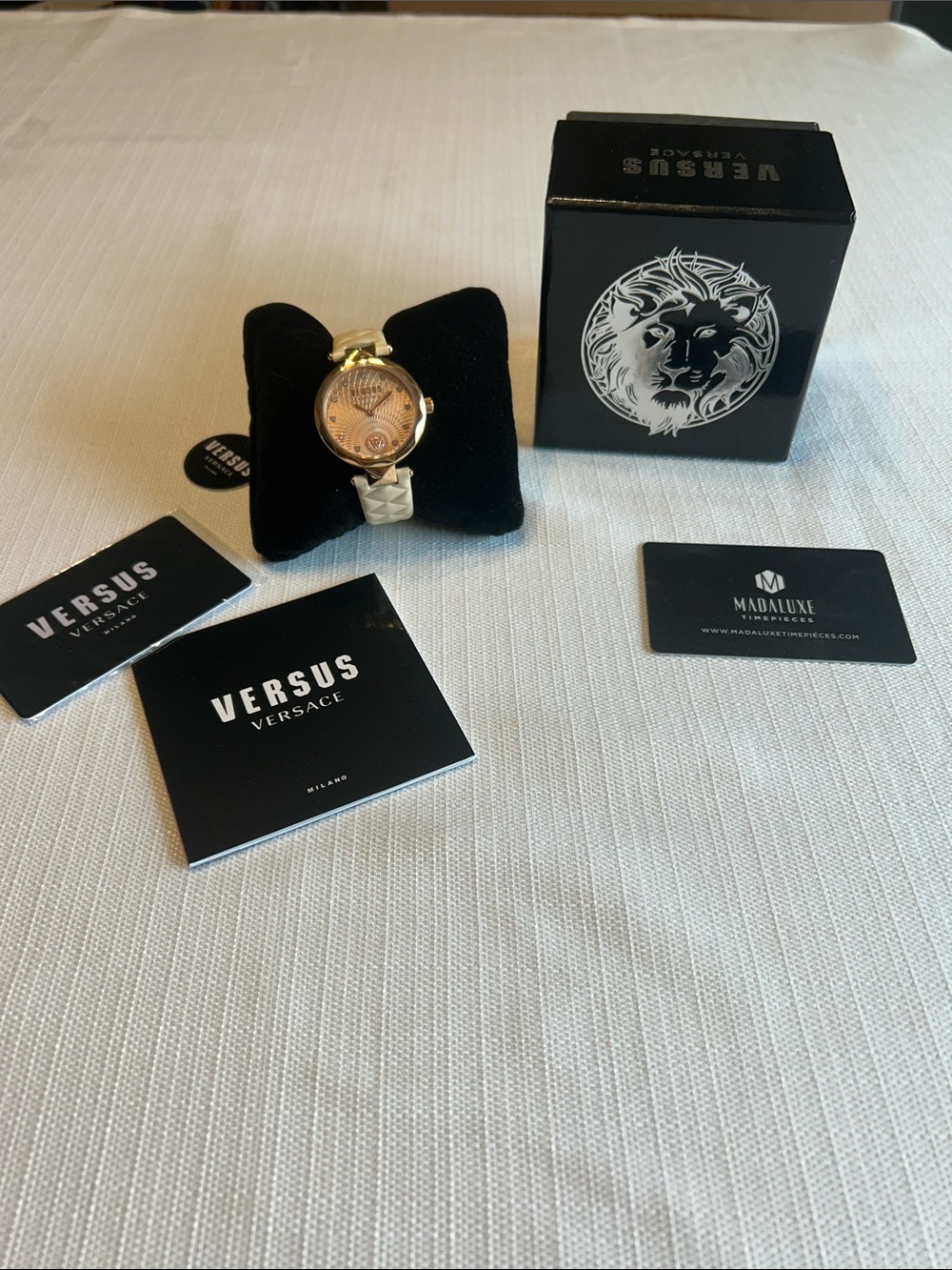 Versus Versace Gold and Cream Women's Bracelet Watch